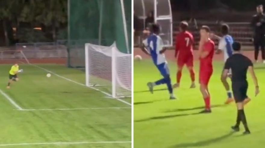 Incredibile autogol da metà campo: dall Incredibile autogol da metà campo: dall