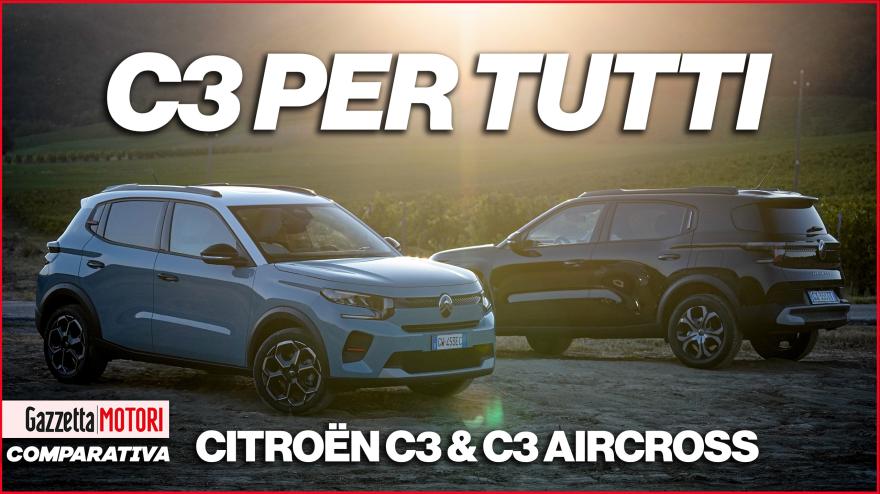 Citroën C3 e C3 Aircross: spazio e praticità alla portata di tutti
