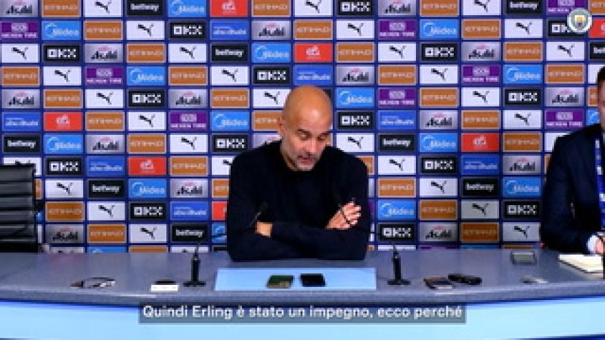 Guardiola: "Haaland? Non ci ha mai deluso"