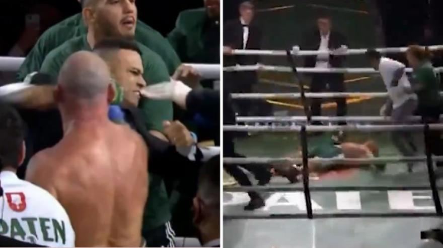 Rissa furibonda sul ring, leggenda delle Mma messa k.o. da un uomo in smoking