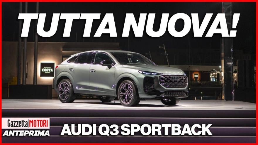 Audi Q3 Sportback, serata di gala a Palermo per il debutto in Italia: il video