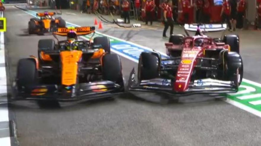 Disastro Ferrari! Leclerc esce dai box e centra Norris: il video dell