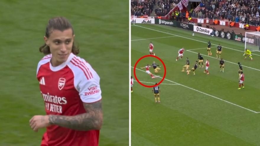 calafiori sfiora l eurogol il destro da fuori area 232 quasi perfetto arsenal west ham highlights
