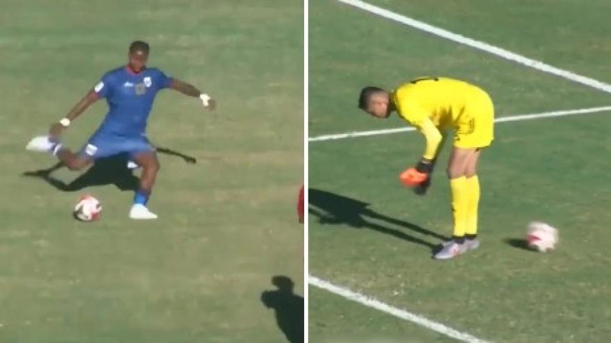 tiro da centrocampo e papera clamorosa in libia8211capo verde un gol mai visto