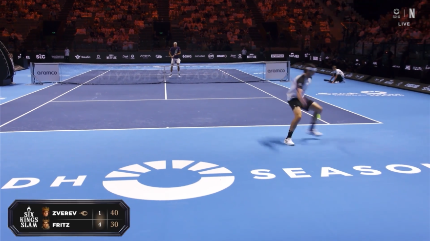 Fritz si inventa il tweener, ma poi... Zverev lo annulla così