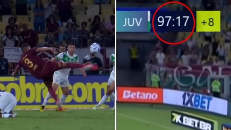 eterno thiago silva gol decisivo in rovesciata al 98 