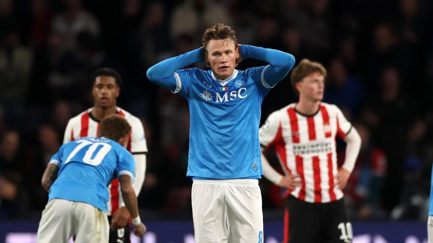 Napoli, che disfatta con il Psv! McTominay non basta: gli highlights del 6-2 di Eindhoven