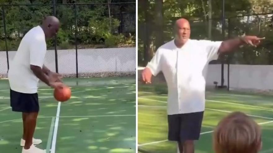 jordan torna a toccare il pallone da basket dopo anni