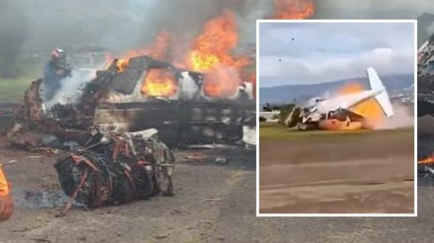 Tragico incidente in Venezuela: aereo cade pochi secondi dopo il decollo Tragico incidente in Venezuela: aereo cade pochi secondi dopo il decollo