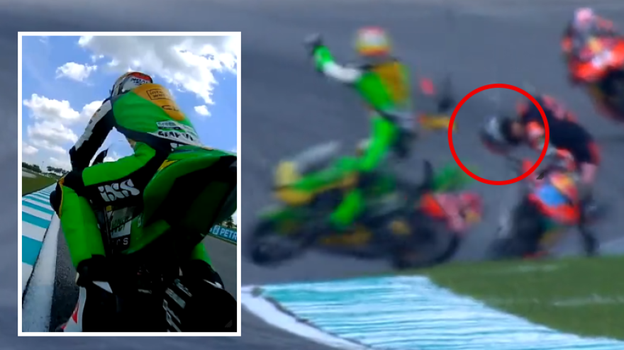 Paura a Sepang, Rueda centra in pieno Dettwiler: il VIDEO dell Paura a Sepang, Rueda centra in pieno Dettwiler: il VIDEO dell