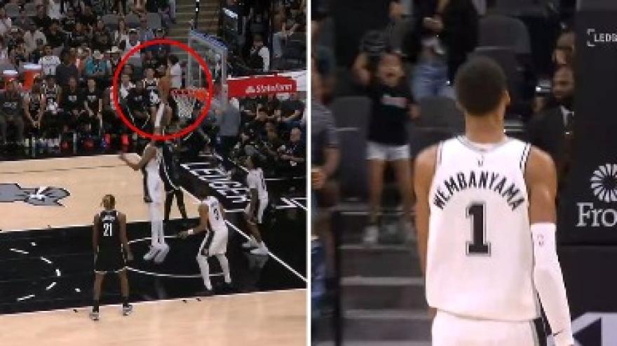 Wembanyama fa quello che vuole: doppia stoppata clamorosa e poi...