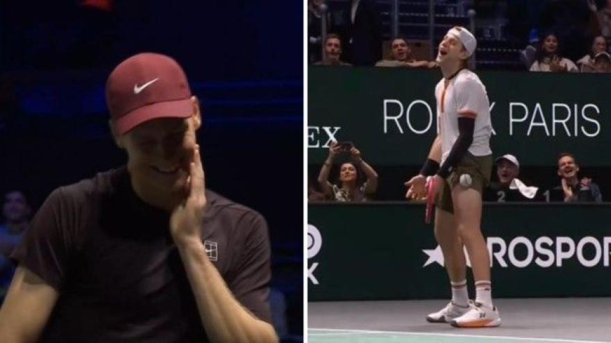 Sinner se la ride, Bergs si dispera: il punto è uno show!