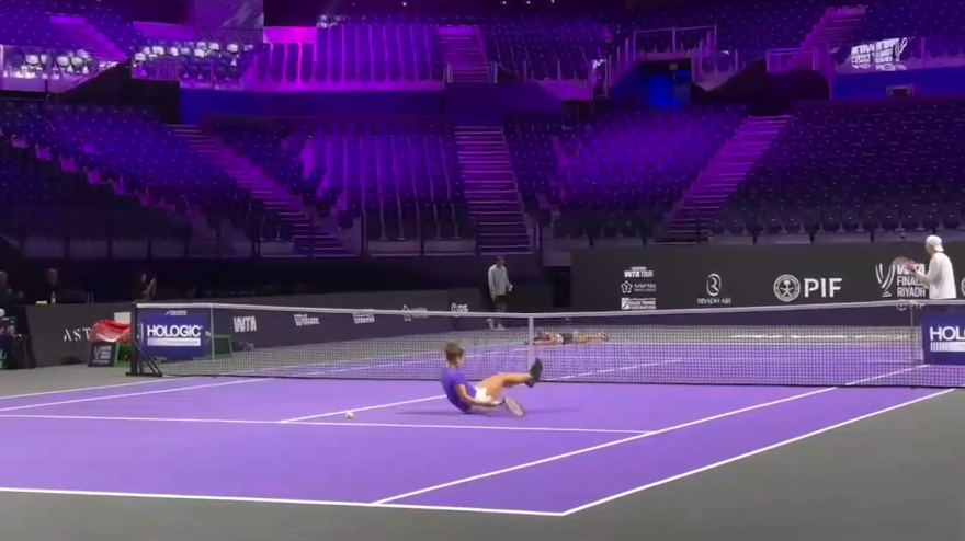 "Non ci credo!": il punto in allenamento che sfianca Paolini e Sabalenka