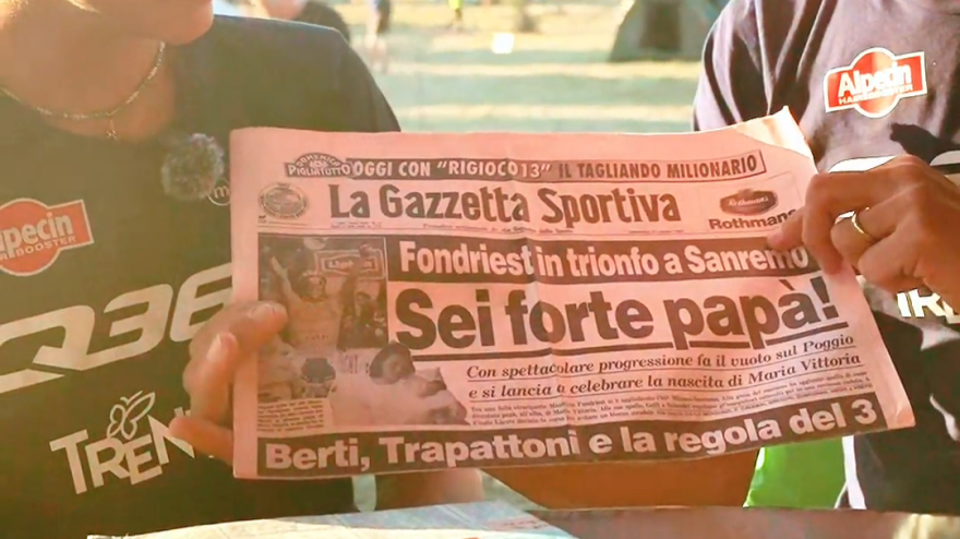 "Sei forte papà": Fondriest e la Sanremo vinta nel giorno della nascita di sua figlia