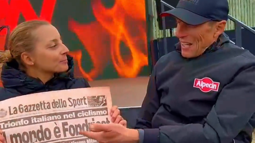 Fondriest e la figlia completano la Gravel Burn e ricordano il Mondiale 1988