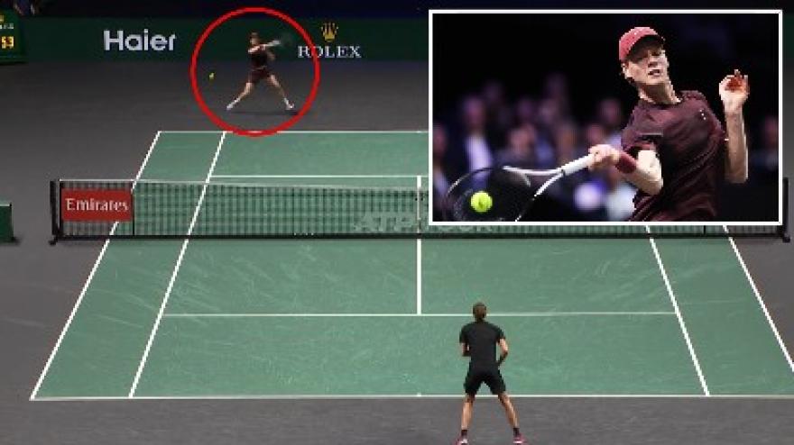 Sinner, dritto a 165 km/h: che incubo per Zverev, gli highlights