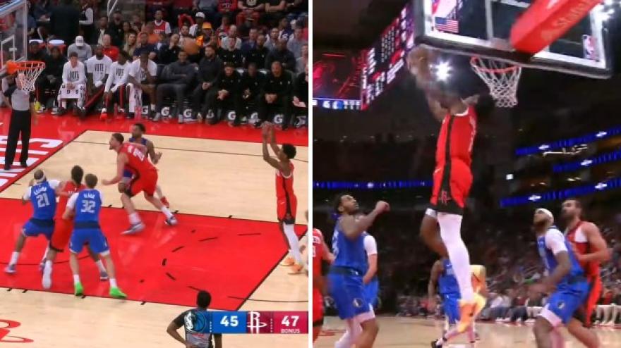 Sbaglia il libero, poi schiaccia in rovesciata: Thompson mostruoso