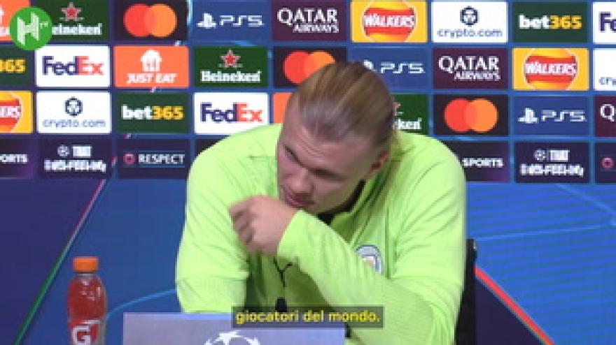 Haaland: "Io come Messi e Ronaldo? Nessuno può avvicinarsi a loro"