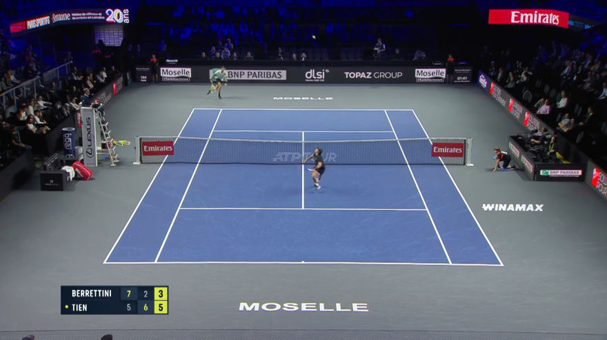 Berrettini è un martello: prima il lob sulla riga, poi un vincente imprendibile Berrettini è un martello: prima il lob sulla riga, poi un vincente imprendibile