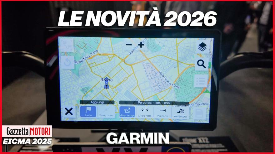 garmin a eicma con due novit224 un navigatore e un radar posteriore