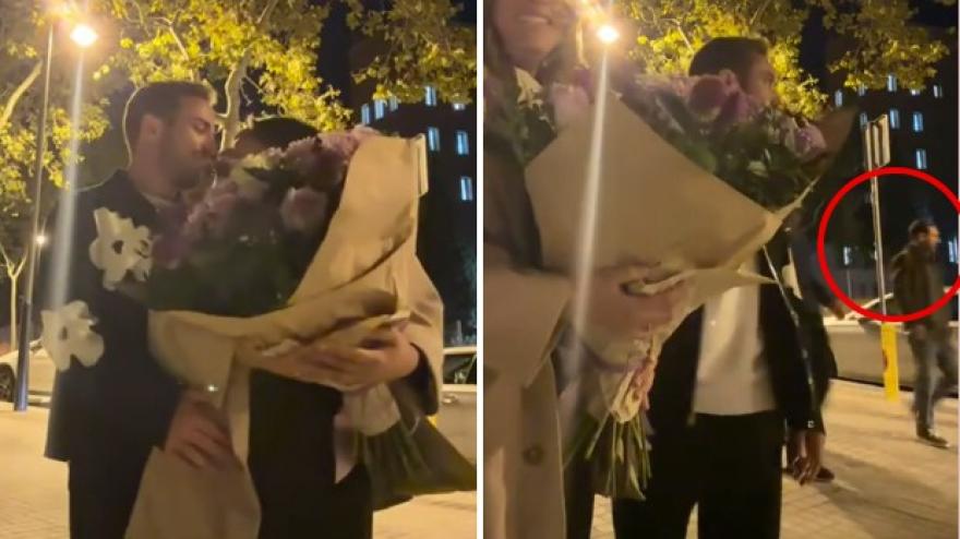 Barcellona, giovane coppia gira un video romantico. Ma poi spunta Messi...