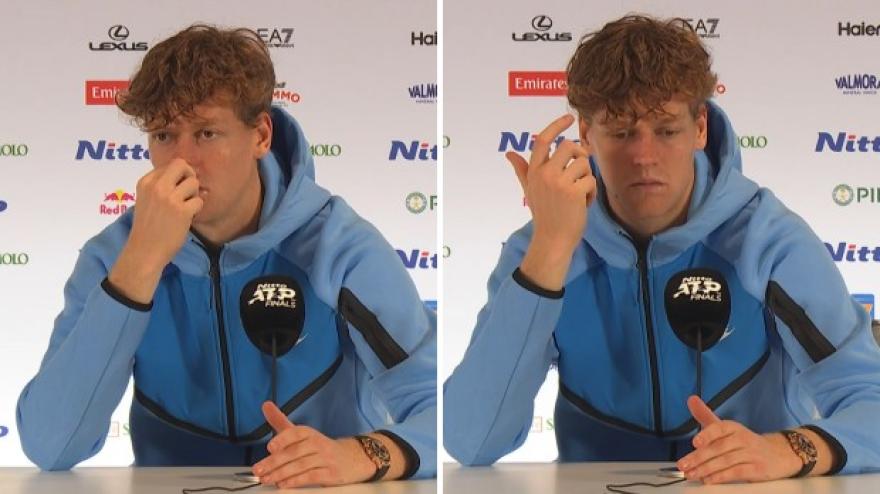 Il giornalista lo spiazza: Sinner reagisce così e la sala stampa scoppia a ridere!