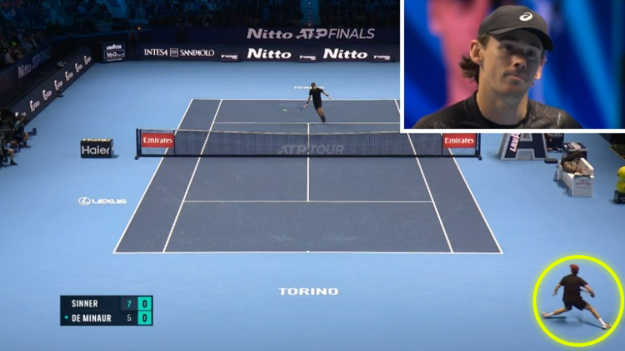 Sinner, cosa hai fatto? Colpo irreale: la reazione di De Minaur