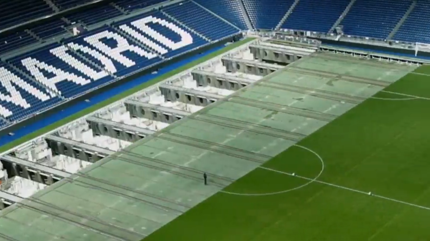 Il Bernabeu si trasforma per la Nfl: il timelapse è ipnotico Il Bernabeu si trasforma per la Nfl: il timelapse è ipnotico