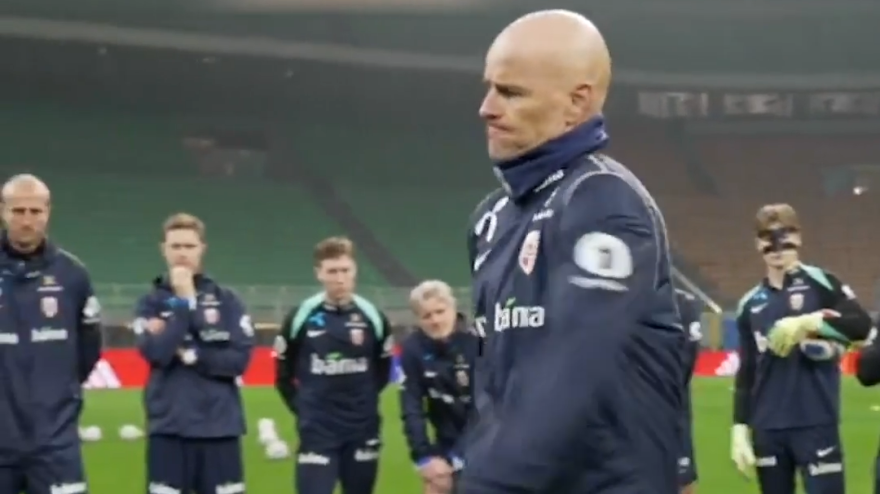 "Se rovinate tutto impazzisco": il ct della Norvegia prima dell "Se rovinate tutto impazzisco": il ct della Norvegia prima dell