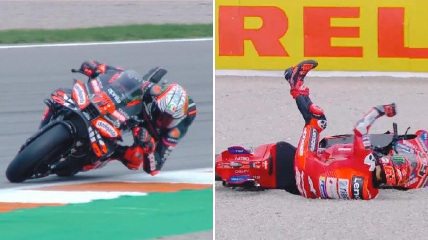 Bezzecchi vola, Bagnaia cade: GP Valencia, highlights gara Bezzecchi vola, Bagnaia cade: GP Valencia, highlights gara