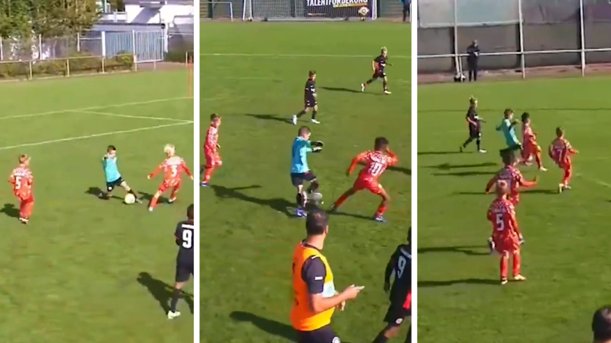 Sembra Messi ma... è il portierino dell Sembra Messi ma... è il portierino dell