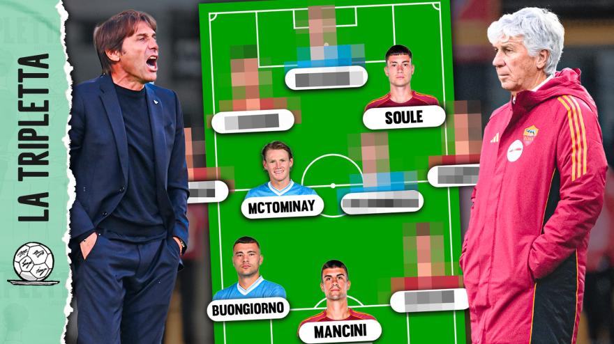 Roma Napoli, la Top 11 combinata: ci sono Buongiorno e Celik, Lobotka out