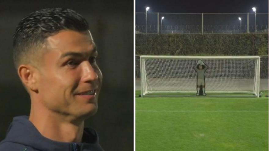 Cristiano Ronaldo sfida un portiere robot, ma...
