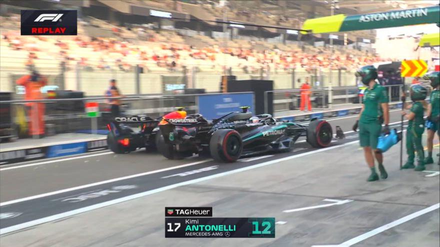 Mercedes, che pasticcio! Antonelli centra Tsunoda fuori dai box Mercedes, che pasticcio! Antonelli centra Tsunoda fuori dai box