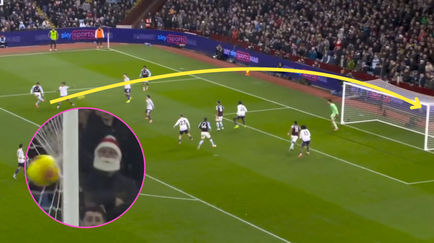 Che gol ha fatto Rogers! E in curva, Babbo Natale esulta al Villa Park