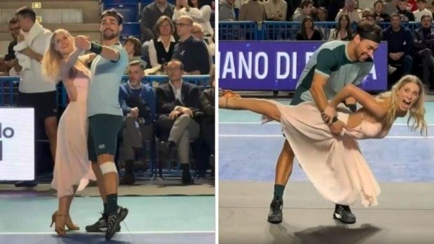 Fognini ballerino provetto: torna in campo e… balla!
