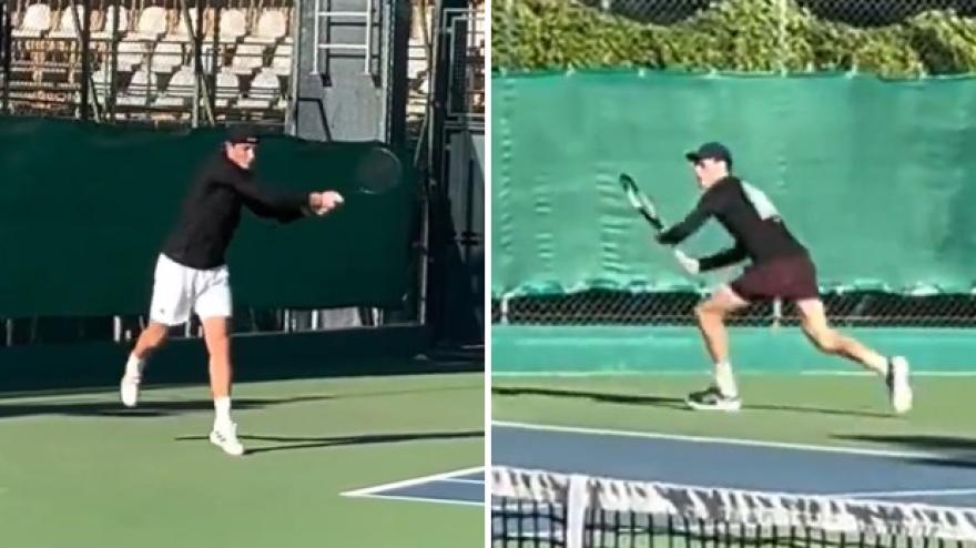 Sinner è pronto: ecco l'allenamento con la giovane promessa del tennis italiano