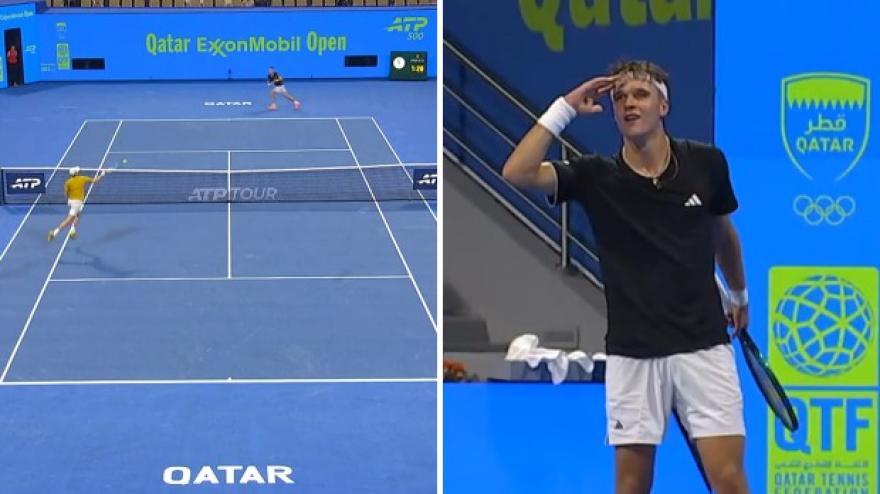 sinner subisce un punto irreale mensik esulta cos236 highlights doha da Gazzetta.it sinner subisce un punto irreale mensik esulta cos236 highlights doha