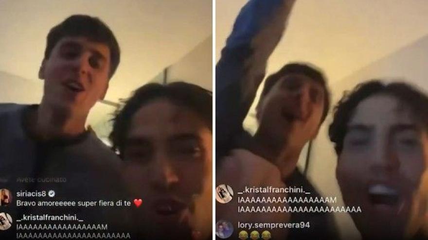 Sanremo, LDA e Aka7even impazziscono per la classifica. E parte un coro da stadio...