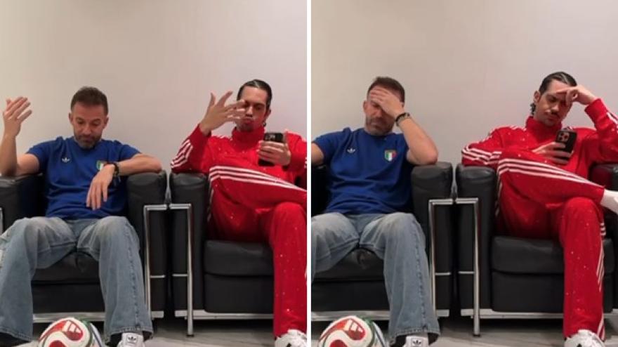 VIDEO Sanremo, Sal Da Vinci conquista tutti: Del Piero e Mahmood imitano la coreografia