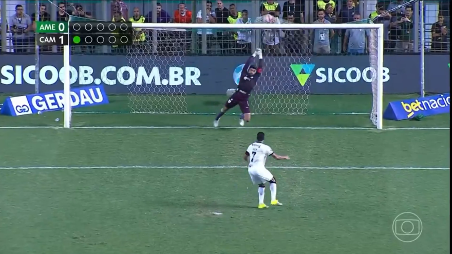 Hulk "spacca" la porta su rigore. E il portiere reagisce così