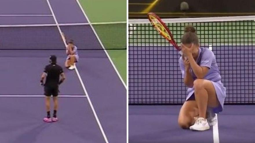 Paolini, che pasticcio! Lei si inginocchia, Berrettini non ci crede