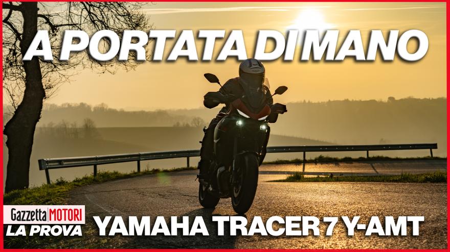 Yamaha Tracer 7 Y Amt, la prova: in sella senza leva della frizione