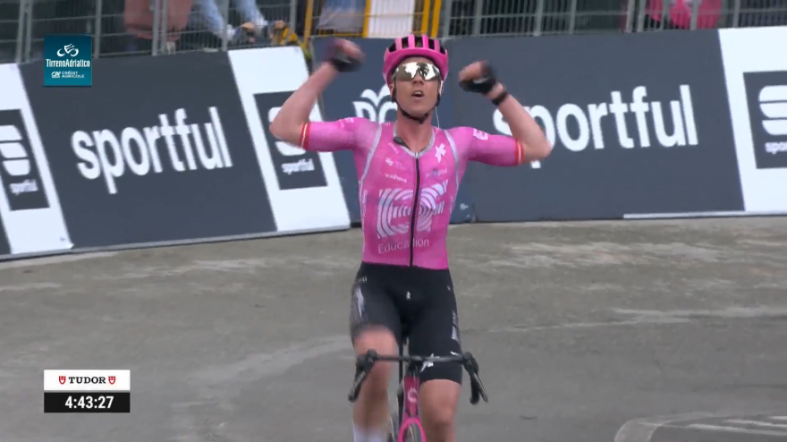 Tirreno-Adriatico, è fuga Valgren! Gli highlights della prima tappa marchigiana