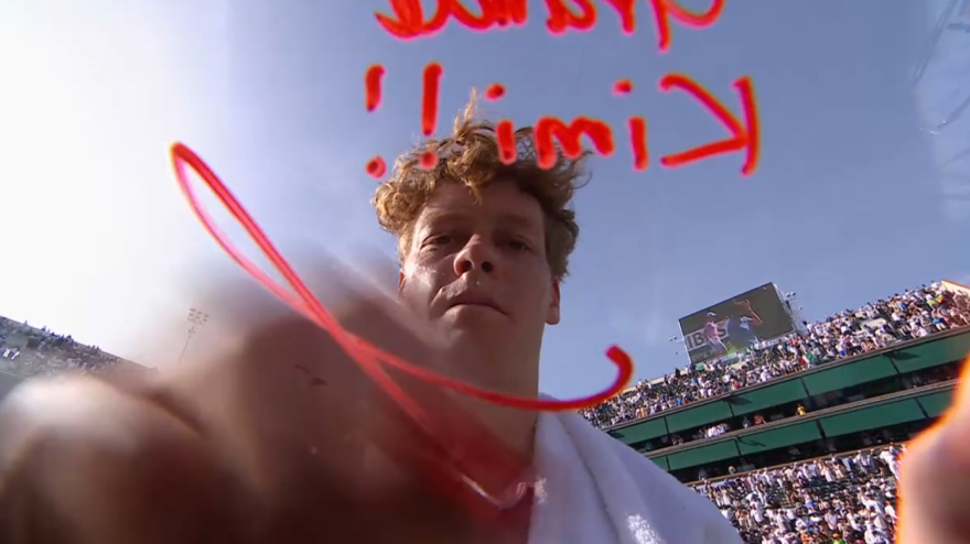 Sinner, la dedica ad Antonelli dopo la vittoria a Indian Wells