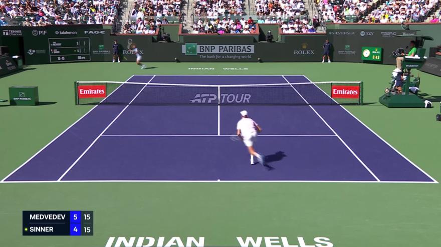 Sinner-Medvedev: gli highlights della finale di Indian Wells