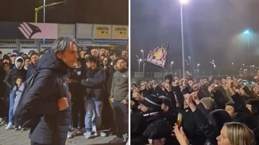 Palermo, l'incontro tra tifosi e giocatori è da brividi. Inzaghi: "Torneremo in Serie A"