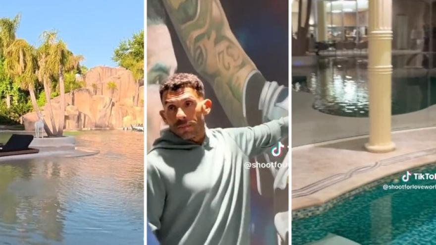 VIDEO Casa-Tevez è senza senso! Piscina paradisiaca, spa sotterranea e cimeli incredibili