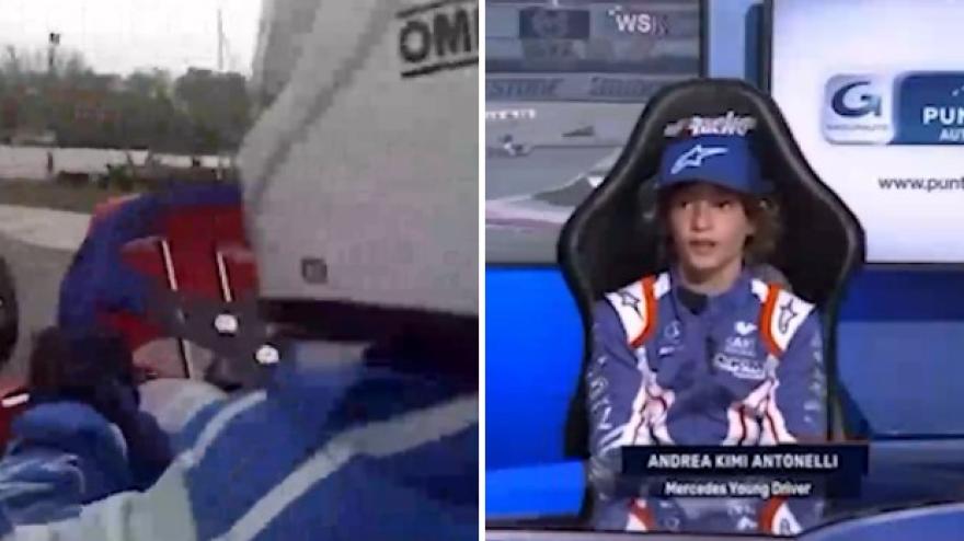 Kimi Antonelli, il giro in go-kart da bambino: "Hamilton, sto arrivando!"