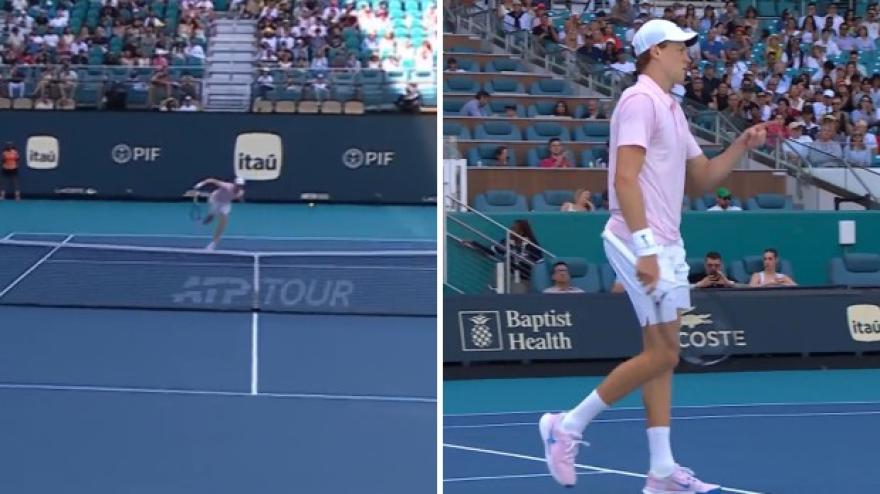 Sinner, magia contro Dzumhur: fa sembrare facile un colpo clamoroso